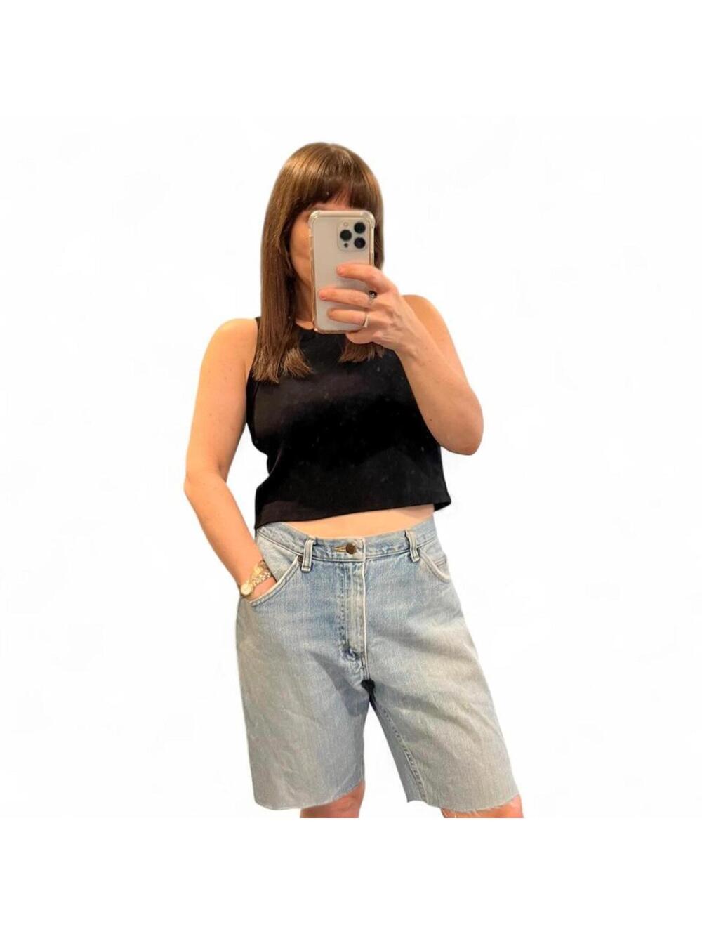Vintage Lee Cutoff Jorts Light Wash Denim Shorts Baggy Skater Y2K